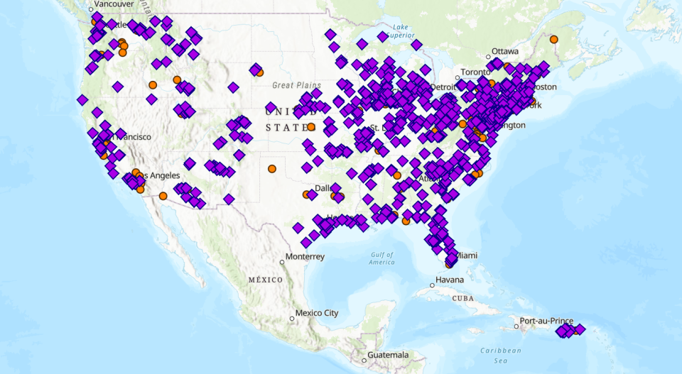 Current clean-up work at Superfund sites in the US