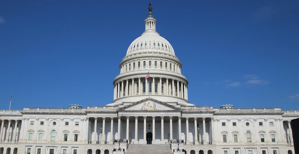 A photo of United States Capitol. It’s located in Washington, D.C., and is where the U.S. Congress (the legislative branch of government) meets. The building is famous for its large white dome and neoclassical architecture, making it one of the most recognizable landmarks in the United States.