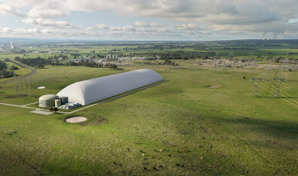 Artist's impression of Victoria battery