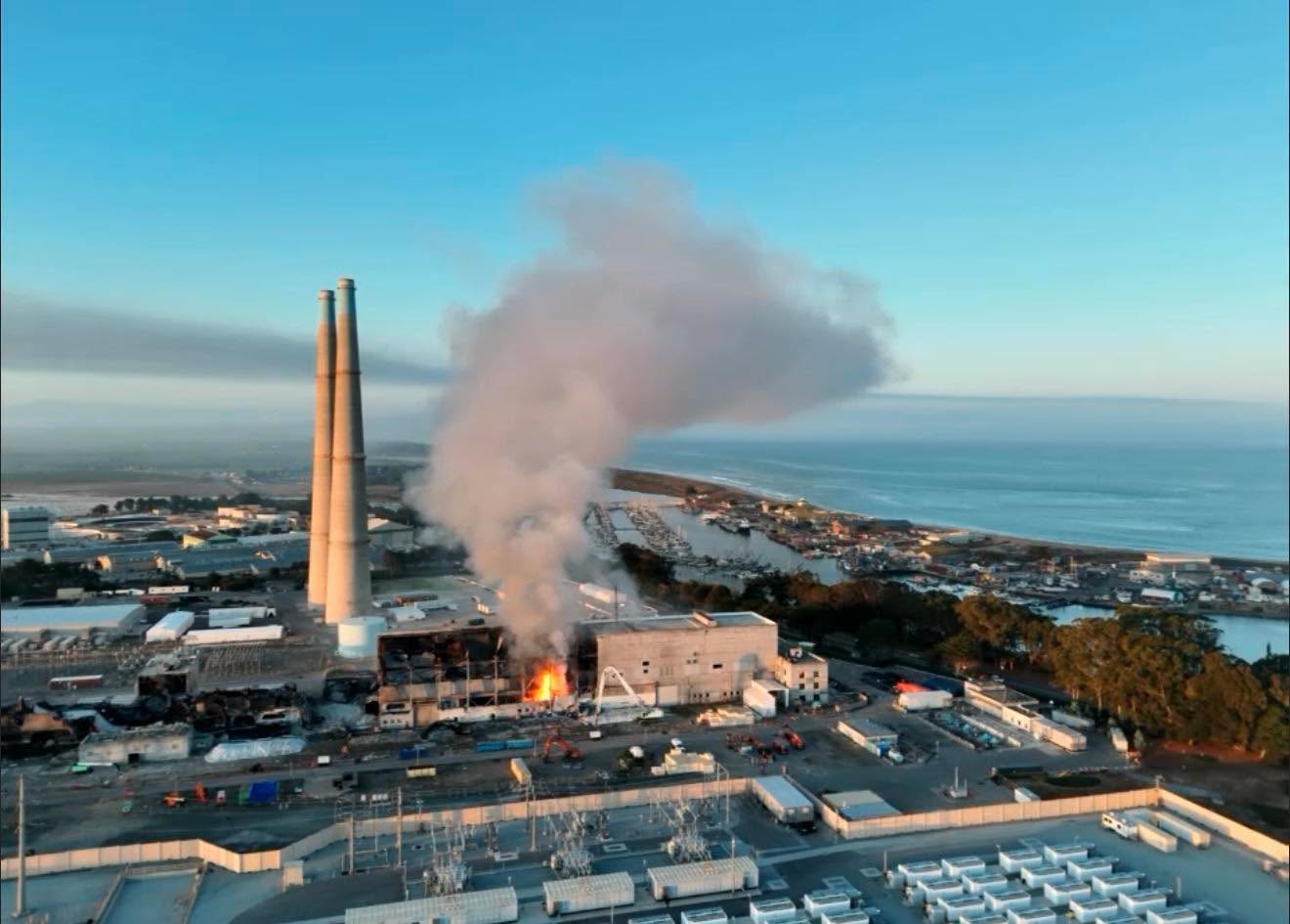 Latest fire at Moss Landing
